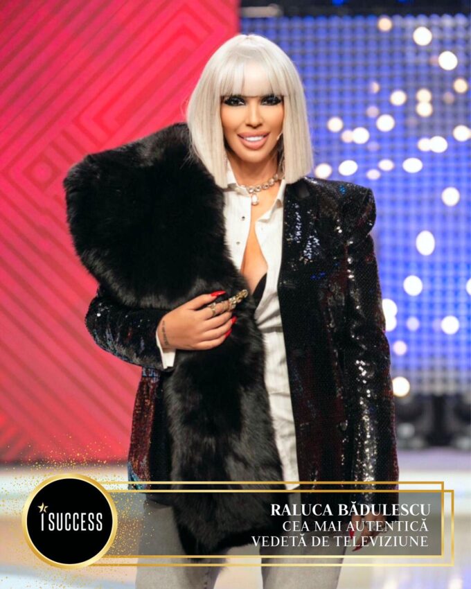 Raluca Bădulescu a primit premiul pentru ,,Cea mai autentică vedetă de televiziune”