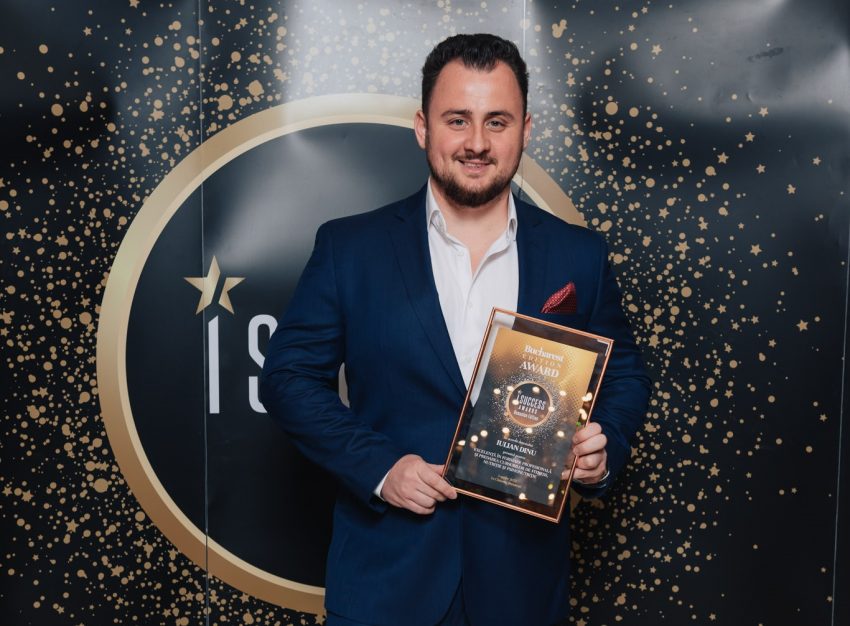 Iulian Dinu a fost premiat în cadrul galei ,,I Success Awards” – Romanian Edition